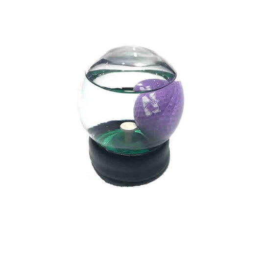 Northwestern Wildcats Water Globe with Purple Golf Ball & N-Cat Design