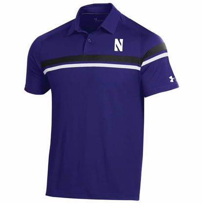 Northwestern University Wildcats Men’s Under Armour Tour Drive Purple Sideline Polo shirt
