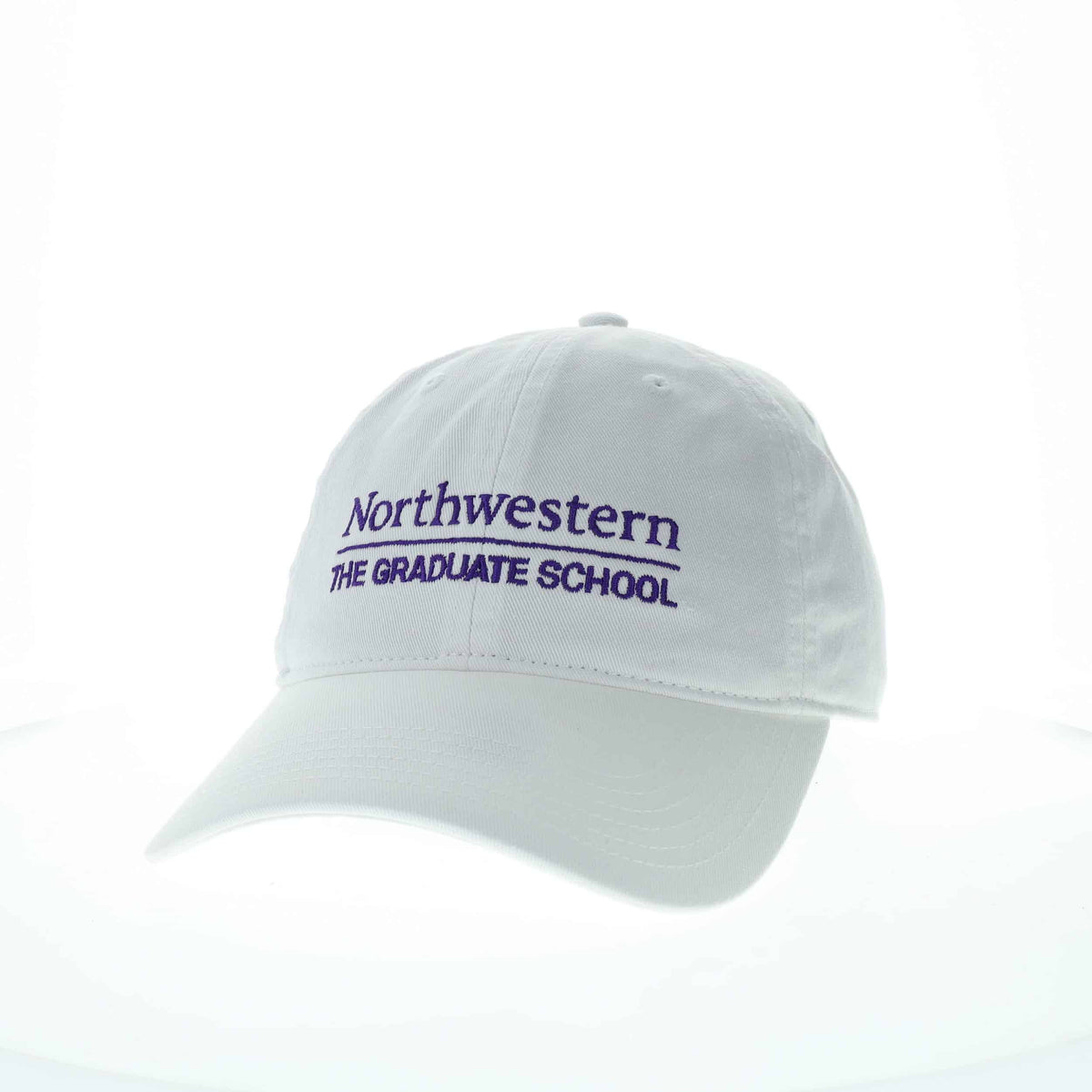 Northwestern Graduate School Legacy Unconstructed Adjustable White Hat