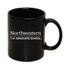 Northwestern University Wildcats 11 oz. Black Ceramic Coffee Mug with The Graduate School Design