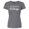 Northwestern I Kellogg Women's MV Softstyle Graphite Heather Tee Shirt