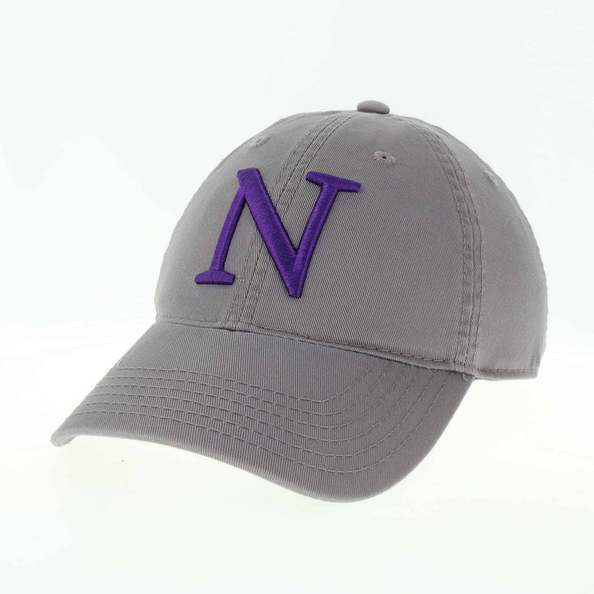 Northwestern University Wildcats Legacy Unconstructed Adjustable Dark Grey Hat with Academic N Design