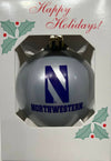 Silver-Grey Christmas Ornament 3.5 inches rect