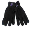 Northwestern University Wildcats Black Polar Fleece Gloves With Stylized N Design-2