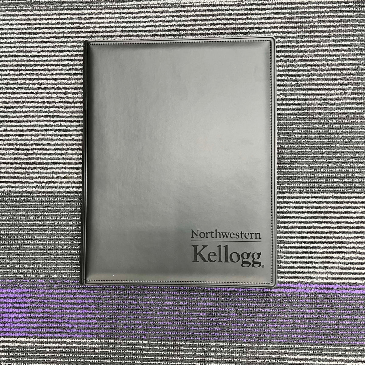 Northwestern | Kellogg Stacked Design Laser Engraved Writing Portfolio