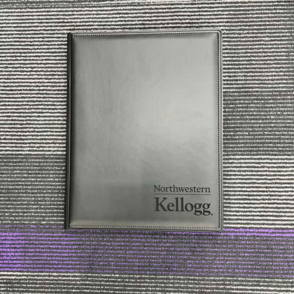Northwestern | Kellogg Stacked Design Laser Engraved Writing Portfolio
