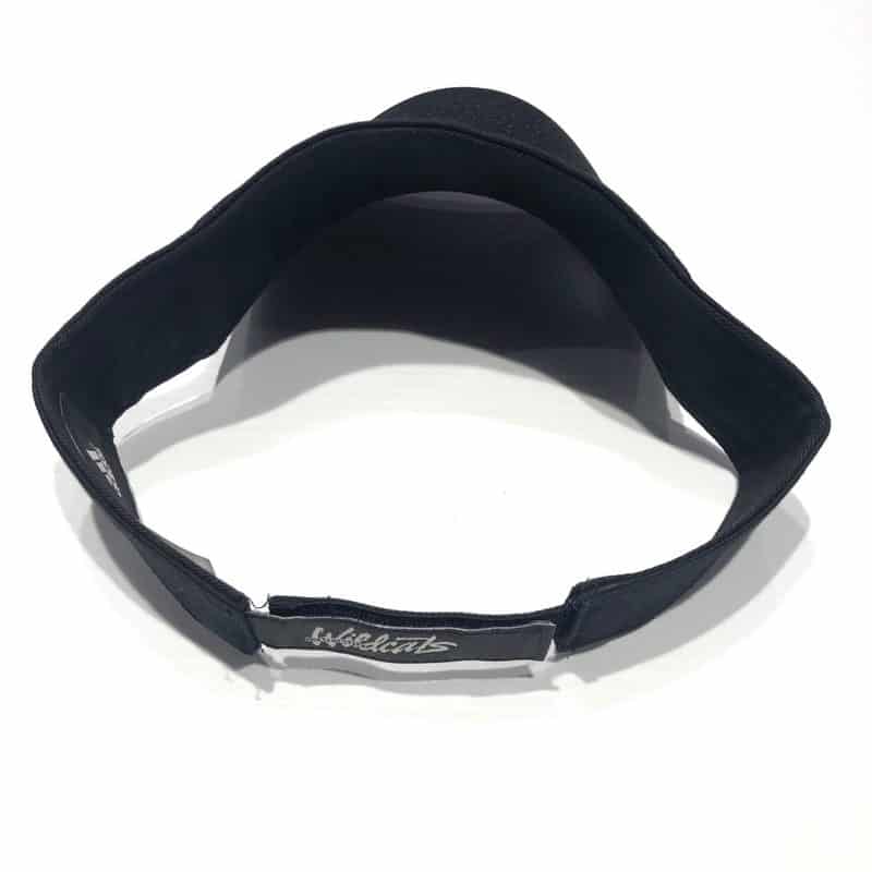 Northwestern University Wildcats Black Velcroback Visor with N-cat Design-2