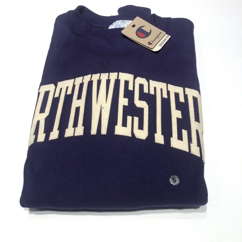 Champion リバースウィーブ NORTHWESTERN Northwestern University Wildcats Men's Purple Champion Super Heavy