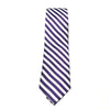 Purple & White Stripe Necktie