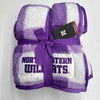Northwestern University Wildcats Purple & White Buffalo Check Frosty Fleece