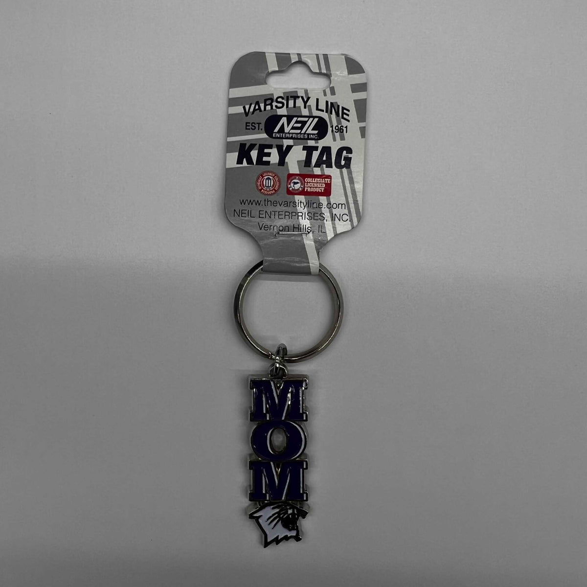 Northwestern University Wildcats Pewter Mom Keychain