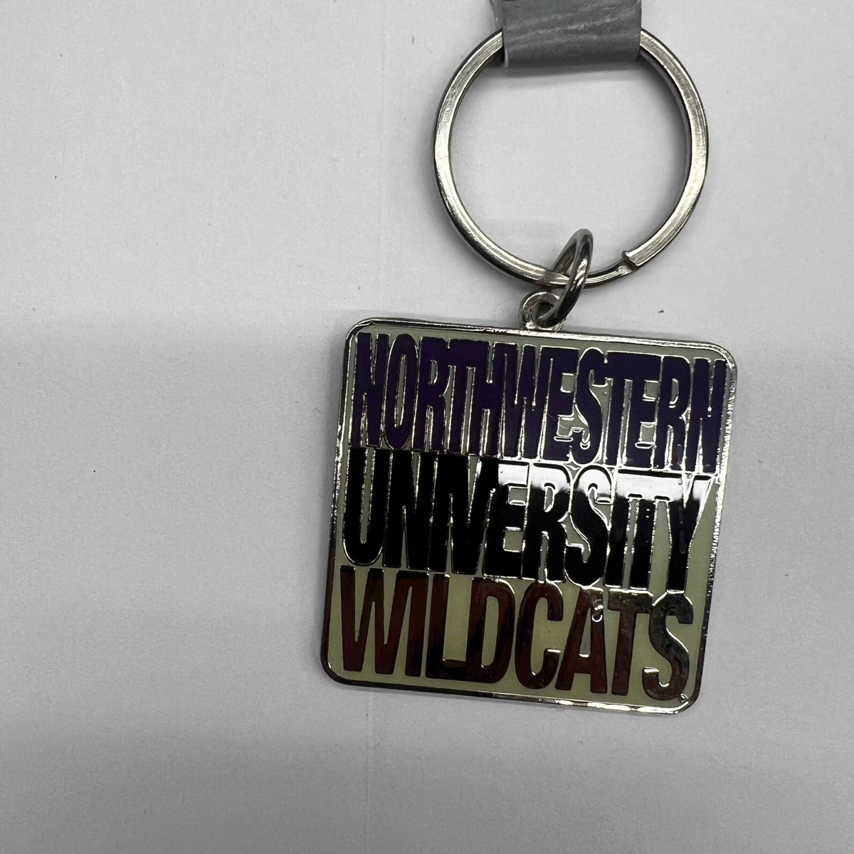 Northwestern University Wildcats Square Multicolor Key Chain-2