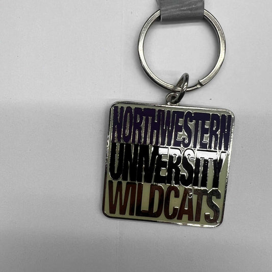 Northwestern University Wildcats Square Multicolor Key Chain-2