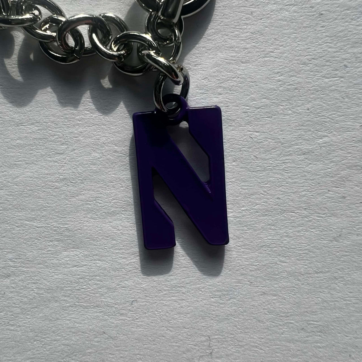 Northwestern University Wildcats Purple N Logo Toggle Bracelet-3