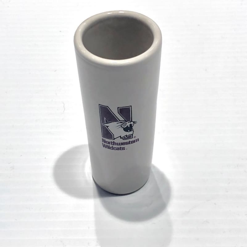 Northwestern Wildcats 2.5 oz. White Ceramic Shooter Shot Glass with N-Cat Design
