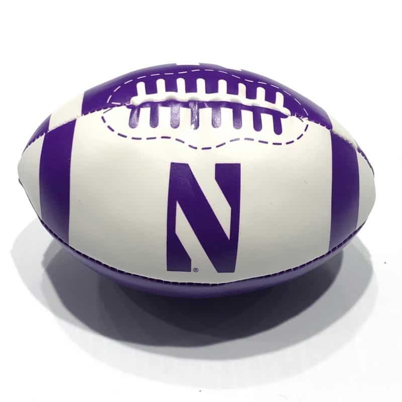 Northwestern University Wildcats 6" Softee Football With Stylized N Design