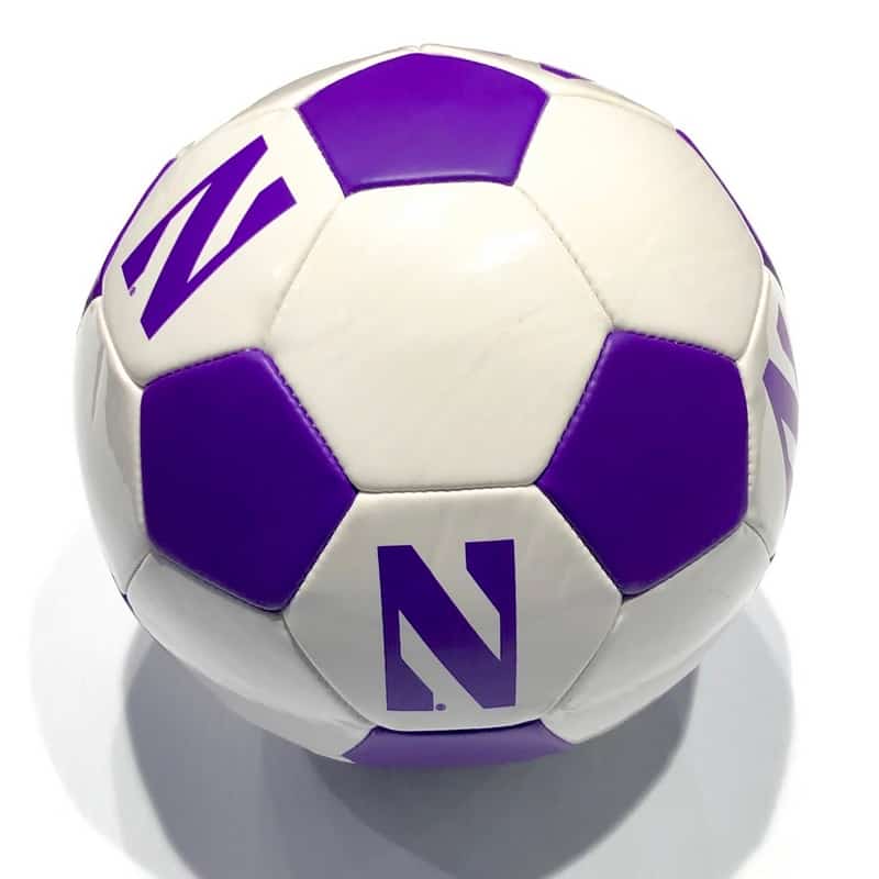 Northwestern University Wildcats Regulation Soccer Ball With Stylized N Design