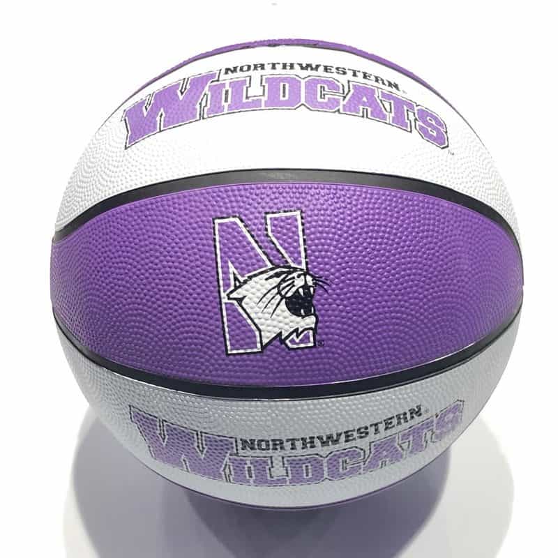Northwestern University Wildcats Regulation Size Rubber Basketball With N-Cat Design 2