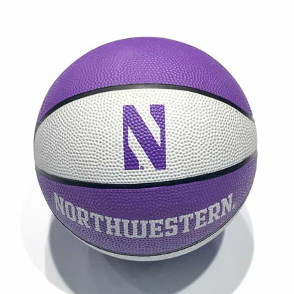 Northwestern University Wildcats 7" Rubber Mini Basketball With N-Cat Design