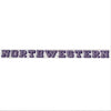 Northwestern University Wildcats Static Cling Inside Application Decal with Northwestern Design 1"X13"
