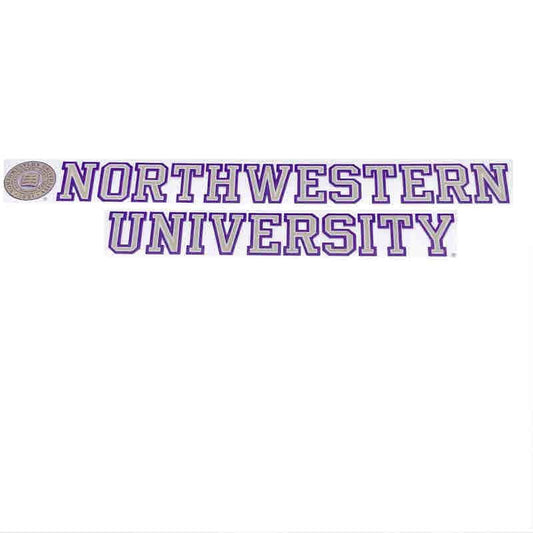 Northwestern University Wildcats Vintage Sport Design Inside Application Window Decal 3.25"X7"