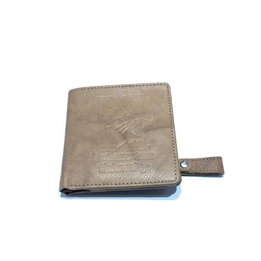 Northwestern University Wildcats Black Genuine Leather Square Snap Wallet