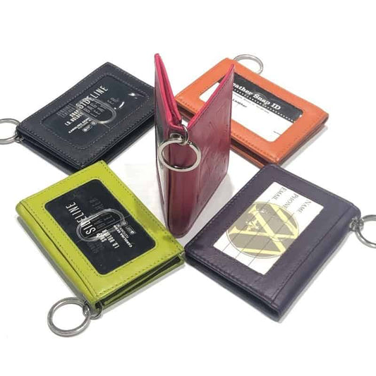 Northwestern University Wildcats Hot Pink Genuine Leather I.D. Holder Keychain