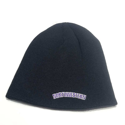 Northwestern University Wildcats Black Knit Hat with Stars & Stripes Stylized N Design-2