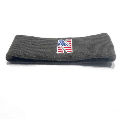 Northwestern University Wildcats Grey Knit Headband with Stars & Stripes Stylized N Design