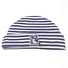 Northwestern University Wildcats Purple/White Stripped Newborn Knit Cap With N-Cat Design