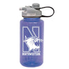 Northwestern University Wildcats 32 oz. Purple Tritan Wide Mouth Sippy Nalgene Water Bottle with N-Cat Design