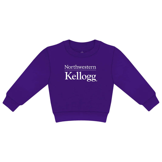 Kellogg Newborn/Infant Purple Crewneck Sweatshirt by Creative Knitwear