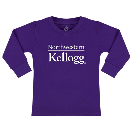 Kellogg Newborn/Infant Purple Cotton Long Sleeve Tee Shirt