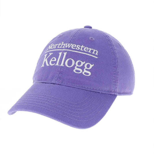 Northwestern University Wildcats Legacy Unconstructed Adjustable Lilac Hat with Kellogg Design