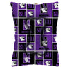 Northwestern University Wildcats Large Pet Bed With All Over Design