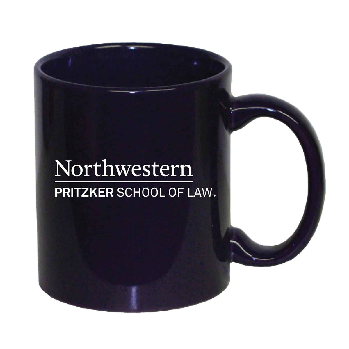 Northwestern University Wildcats 11 oz. Purple Ceramic Coffee Mug with Pritzker School of Law Design