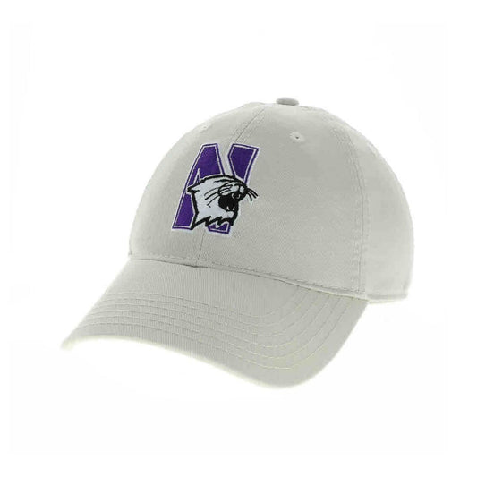Legacy Unconstructed Adjustable Almond Cream Hat with N-Cat Design
