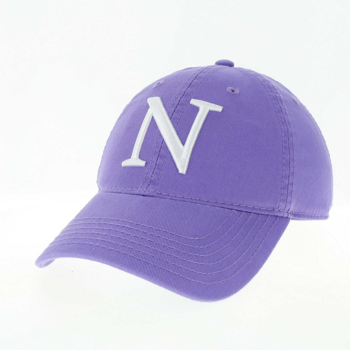 Northwestern University Wildcats Legacy Unconstructed Adjustable Lilac Hat with Academic N Design-2