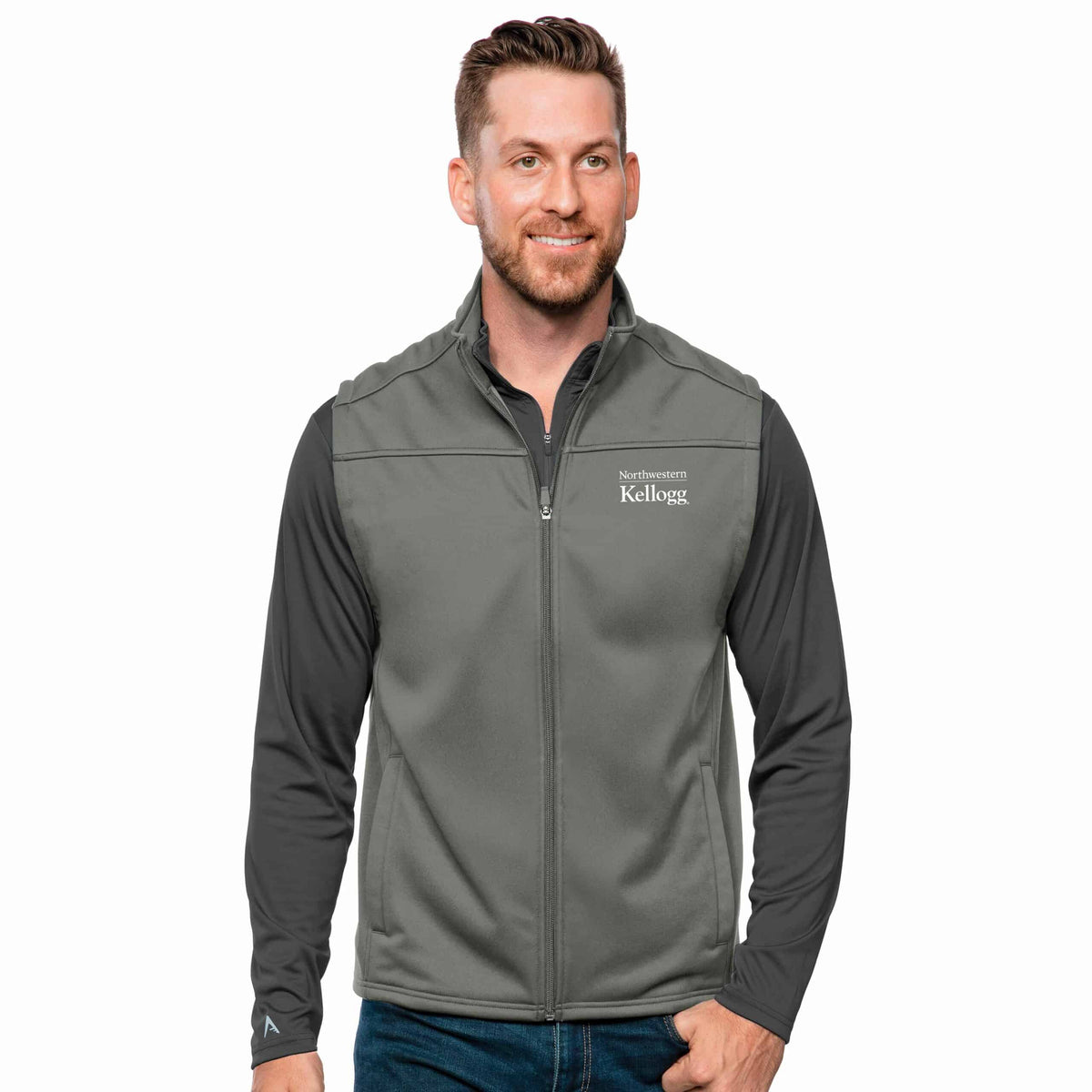 Kellogg Men's Antigua Steel Links Golf Vest