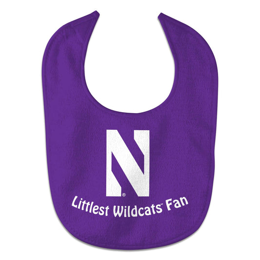 Northwestern University Littlest Wildcats Fan Baby Bib