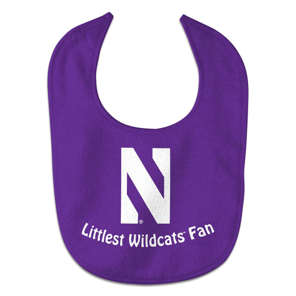 Northwestern University Littlest Wildcats Fan Baby Bib