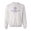 Northwestern University Wildcats Light Grey Crewneck Sweatshirt With Mom Design