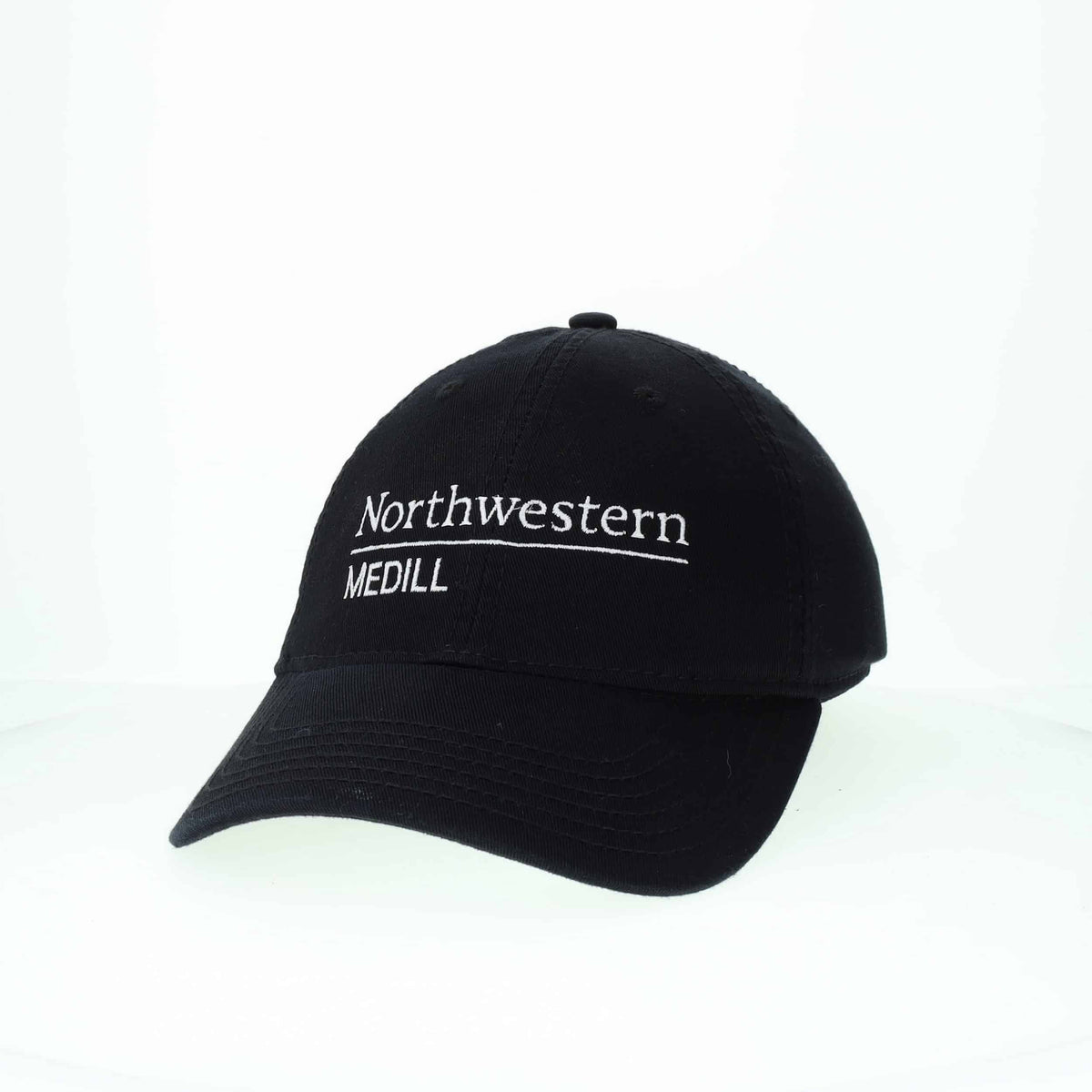 Northwestern Medill School of Journalism Legacy Unconstructed Adjustable Black Hat