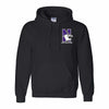 Northwestern University Wildcats Men's Black Hooded Sweatshirt with Left Chest Embroidered N-Cat & Northwestern Design