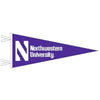 Northwestern University Wildcats Wool Felt Pennant with the Stylized N & Northwestern University Design (4X9)