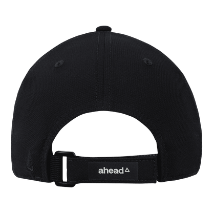 Northwestern University Wildcats Ahead Constructed Performance Black Velcro Back Hat with N-Cat Design -Back