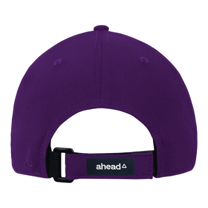 Northwestern University Wildcats Ahead Constructed Performance Purple Velcro Back Hat with N-Cat Design -Back