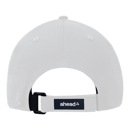 Northwestern University Wildcats Ahead Constructed Performance White Velcro Back Hat with N-Cat Design -Back