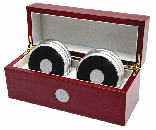 Northwestern | Kellogg K Design Silver Medallion Silver Tone Coaster Set of Six