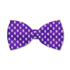 Northwestern University Wildcats Purple Pretied Bowtie with All Over Scattered N Design